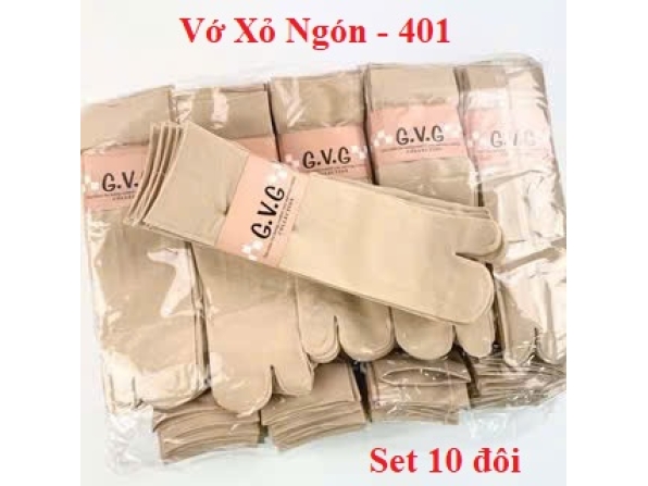 VỚ DA XỎ NGÓN 401 - LỐC 10 ĐÔI